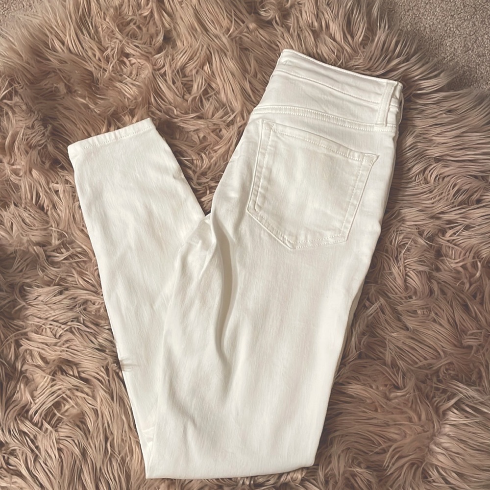 Jeans White Skinny New Size 2 Petite - Picture 3 of 11